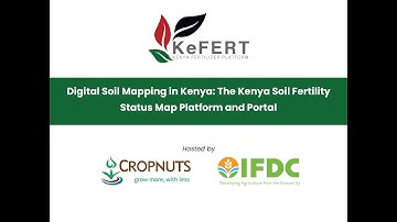 KeFERT Webinar on Digital Soil Mapping in Kenya