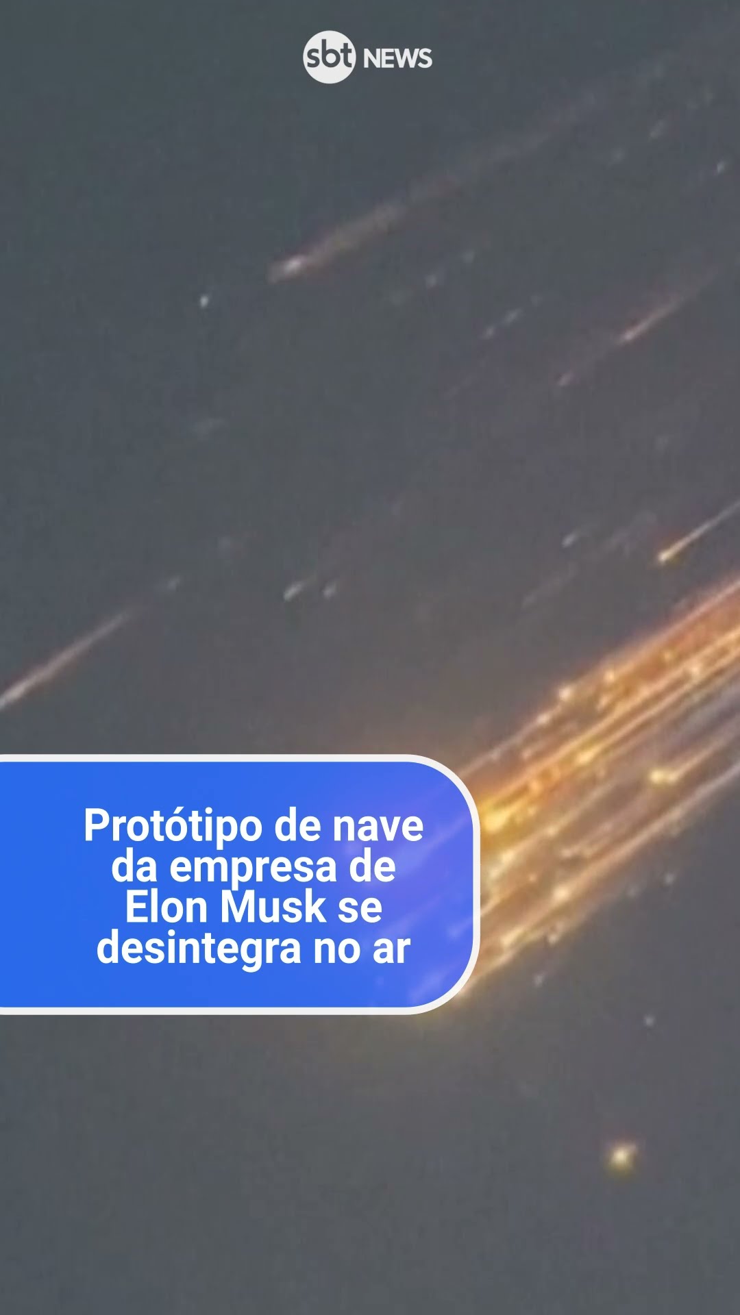 Protótipo de nave da empresa de Elon Musk se desintegra no ar