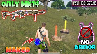 Zero to Hero game as No Armor ❌ only Mk14 | PUBG METRO ROYALE 3.0