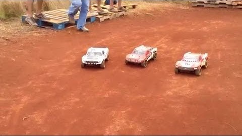 Losi ten scte vs traxxas slash vs jammin scrt10