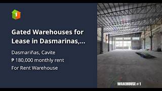 Gated Warehouses for Lease in Dasmarinas, Cavite