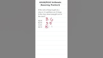 Ratios: ASVAB/PiCAT Arithmetic Reasoning Practice Test Q #acetheasvab with #grammarhero #afqt