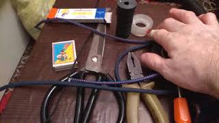Мой рабочий инструмент и шнуры для плетения.