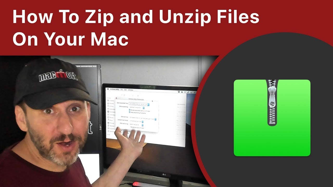 Zip and Unzip Files On a Mac 