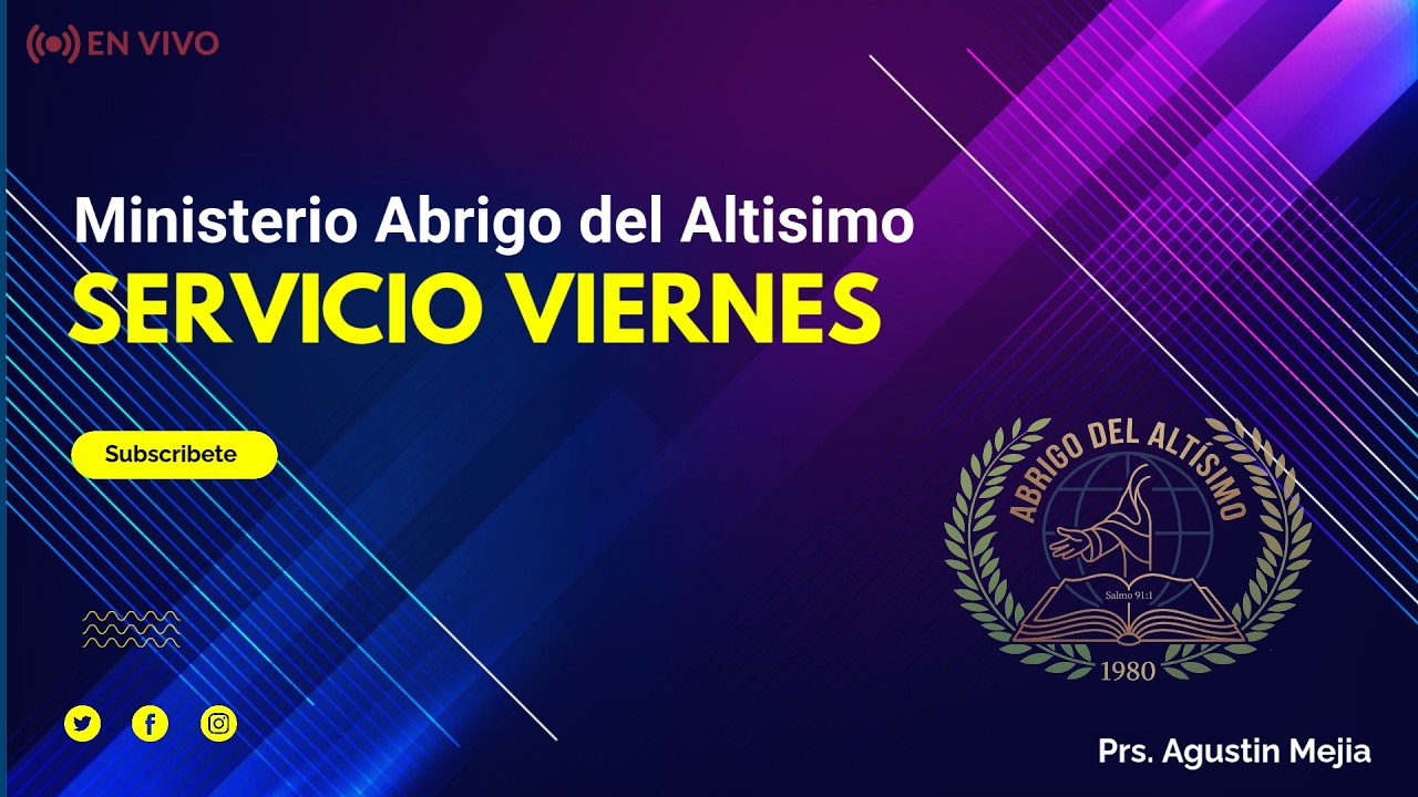 SERVICIO VIERNES MINISTERIO ABRIGO DEL ALT SIMO 24 07 2026 YouTube servicio-viernes-ministerio-abrigo-del-alt-simo-24-07-2026-youtube