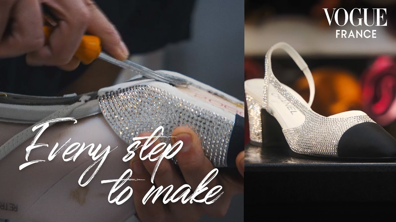 Ambient Sovesal Gøre husarbejde Making The Iconic Chanel Slingback From Start to Finish | Every Step to  Make | Vogue France - YouTube