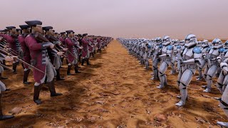 1.000.000 Red Coat Soldiers VS 100.000 Clone Troopers - Ultimate Epic Battle Simulator 2