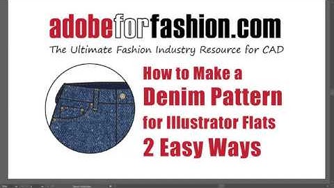 Adobe for Fashion: Create an easy Denim Pattern in Photoshop