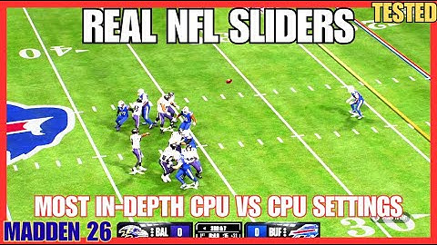 FINAL Madden 26 CPU vs CPU Settings! Most Realistic Sliders EVER Tested | Complete Guide