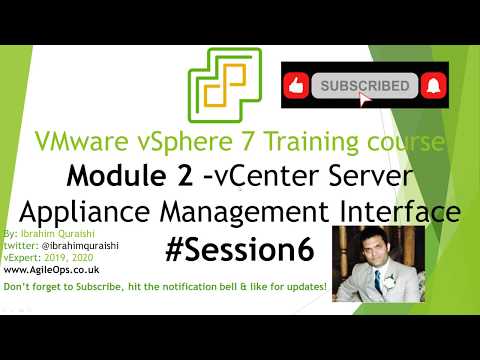 VMware Tutorial for Beginners vSphere 7 Overview  vCenter7 VCSA Management Interface VAMI Port 5480