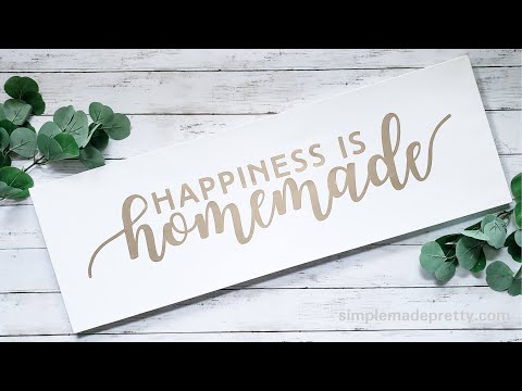 How to Make a Wood Sign with Vinyl and Cricut Joy - Creative Ramblings