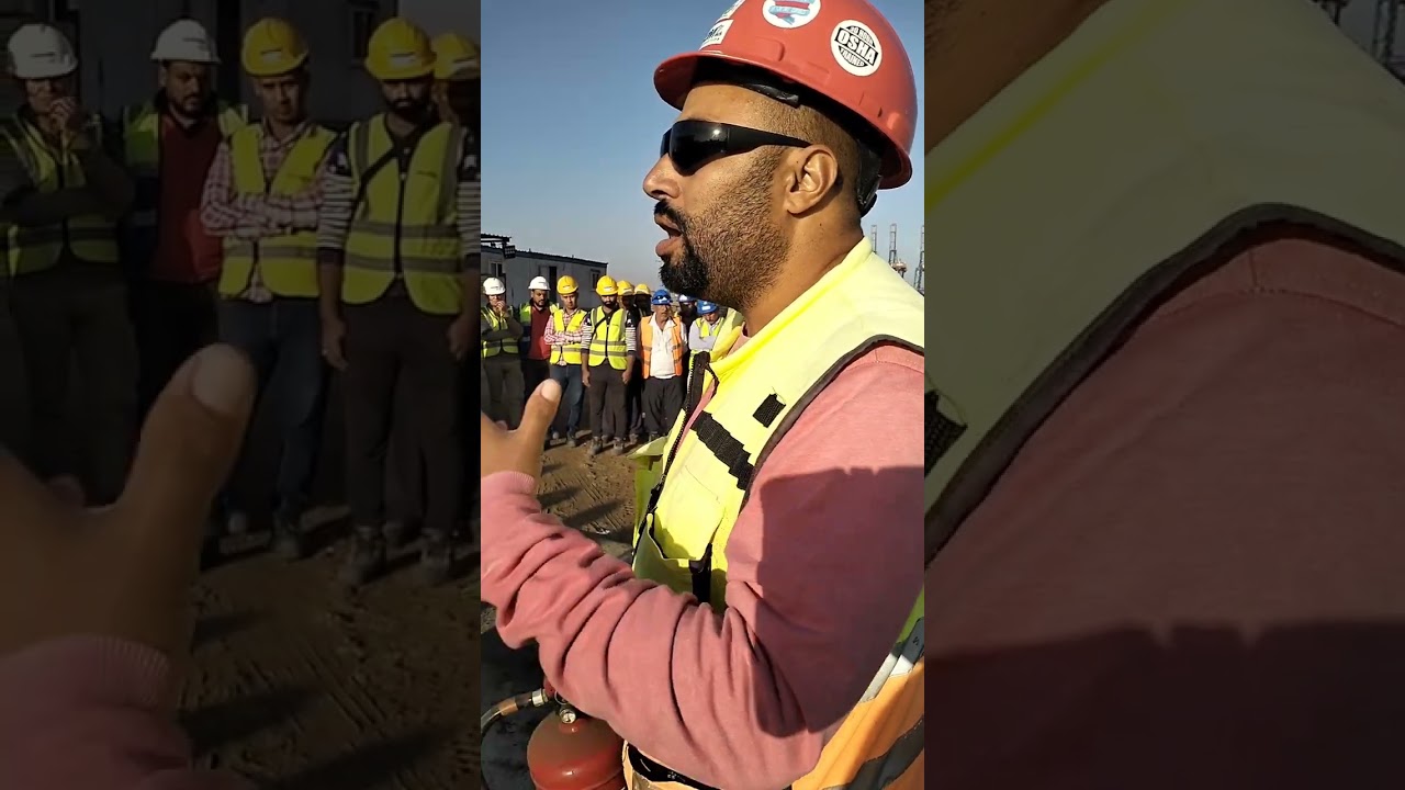 محاضره بعنوان كيفيه مكافحة الحرائق وانواع طفايات الحريق