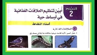 درس 5 : ابين تنظيم العلاقات الغذائية  في اوساط حية ( السلسلة الغذائية )