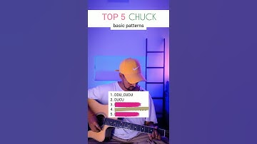 S-162 | Top 5 "CHUCK" basic patterns #shorts #ytshorts
