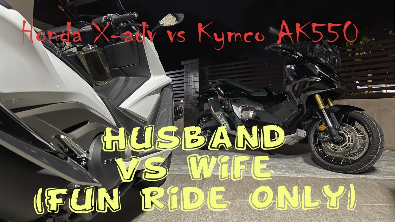 Honda x-adv ❤️ kymco ak550 - YouTube