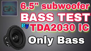 6.5Inchs Subwoofer B Test On Tda 2030 Ic B Test Tda2030 Ic Board