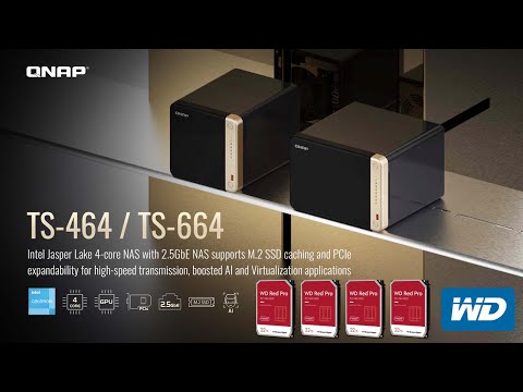 QNAP TBS-464 ultra-thin NAS supports 4 M.2 NVMe SSDs, 2.5GbE
