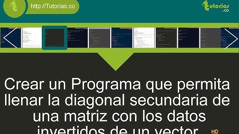 arreglos – pseudocodigo (diagonal secundaria datos invertidos)