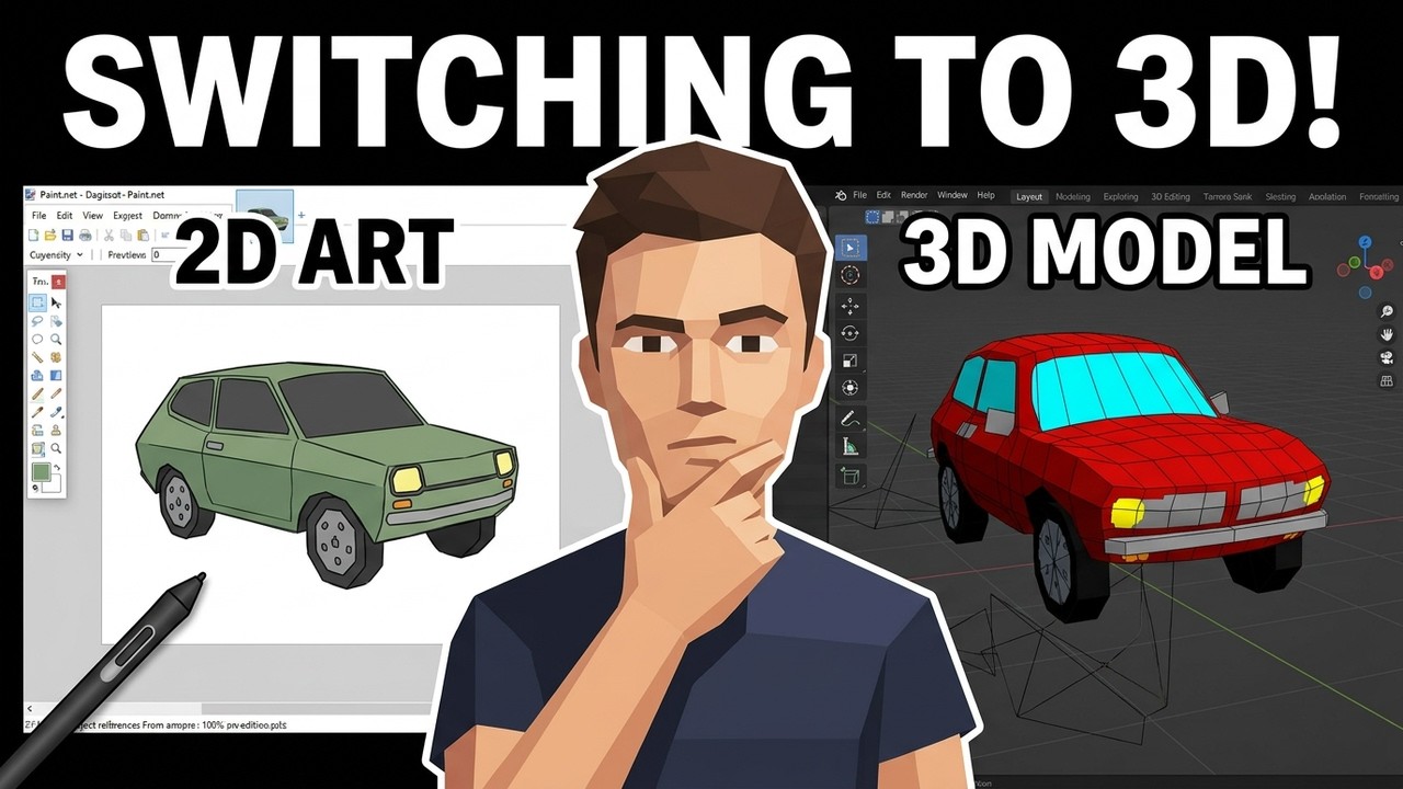 From 2D Artist to 3D Modeler | The Real Reason - YouTube