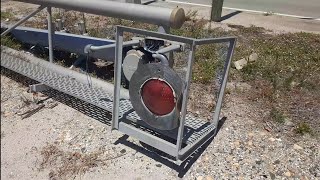 Hurricane damage to Railroad Crossing Signals SW Florida