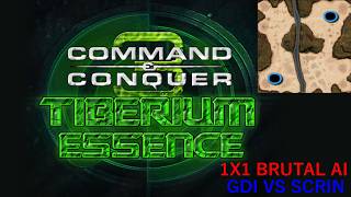 1Vs1 Brutal AI | GDI vs SCRIN PVE | C&C 3 Tiberium Essence mod Gameplay