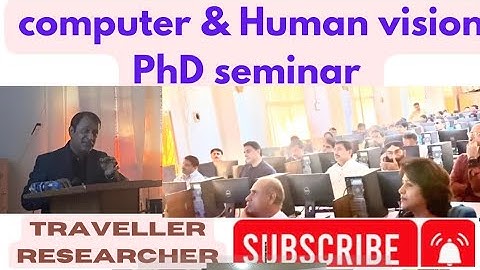 computer vision vs human vision x PhD seminar in computer science x Sindh University, Jamshoro 