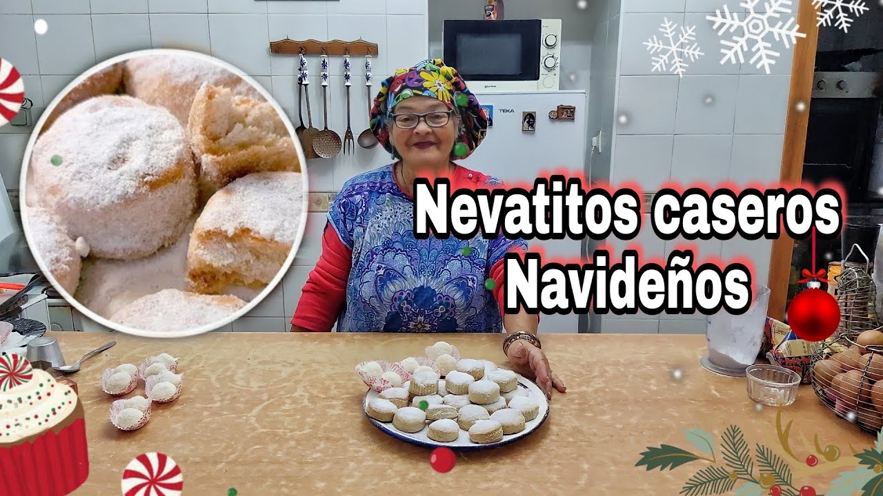 Nevaditos caseros. muy fáciles Receta sencilla paso a paso para navidad