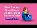 7 best free and open digital signage software tools