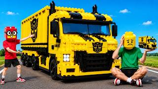 LEGO Transformers: TINY vs GIANT Bumblebee Truck- Ultimate Speed Battle | KL Bricks