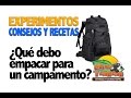 EMPACA TU MOCHILA PARA EL CAMP MUY FACIL