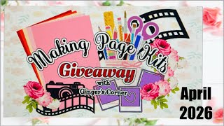Making Page Kits and Giving them AWAY! April 2026 | How to MAKE A PAGE KIT | #scrapbookingideas