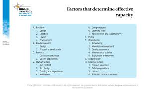CH5 - Part5 - Strategic Capacity Planning for Product and Services