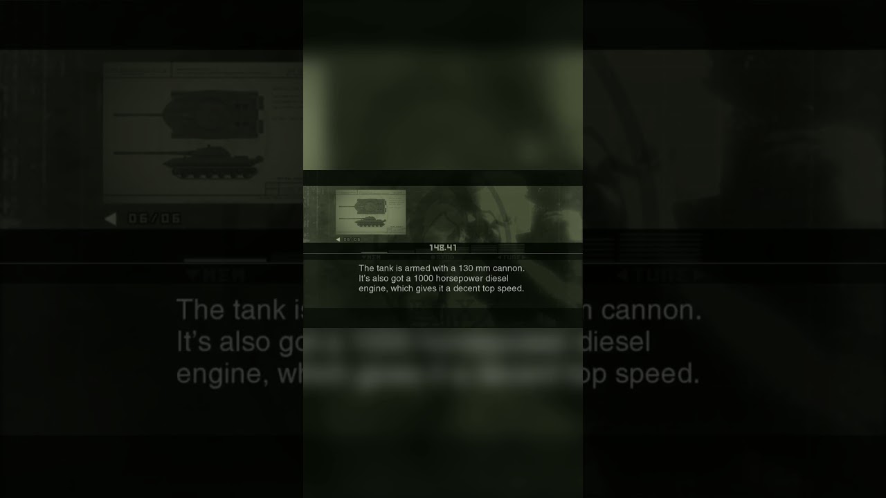 What kind of Tank is that? | Metal Gear Solid 3 Snake Eater