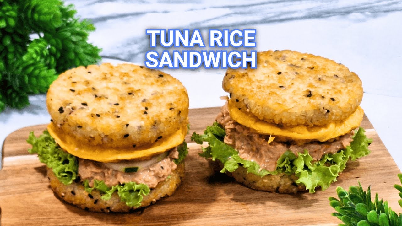 Crispy Rice Tuna Sandwich | Tuna Rice Sandwich