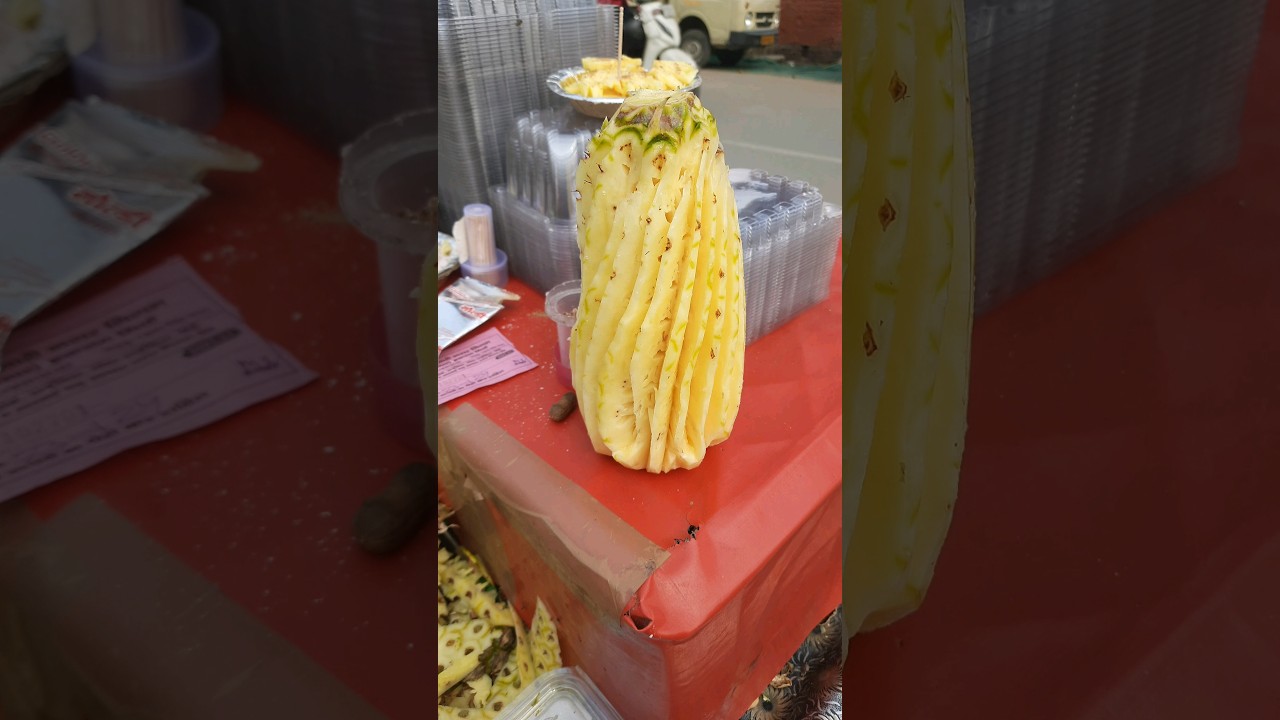 😱😱 Pineapple Cutting & Beautiful Design 