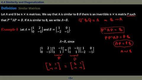 L43 Similarity & Diagonalization (Part A)