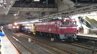 EF81-134+E257系500番台NB-11編成　AT入場回送列車　大宮駅発車