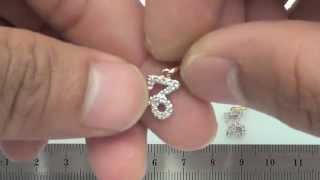 14K Gold 11mm Capricorn Charm (14Pcs Diamond,0.06Cts)-PAF30851