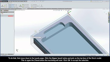 SolidCAM iMachining Getting Started - Walkthrough: Define the machining of the pocket ledge