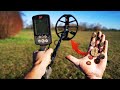 Schatzsuche mit einer RIESEN SPULE am Metalldetektor!! - Sondeln mit dem Minelab Equinox 800