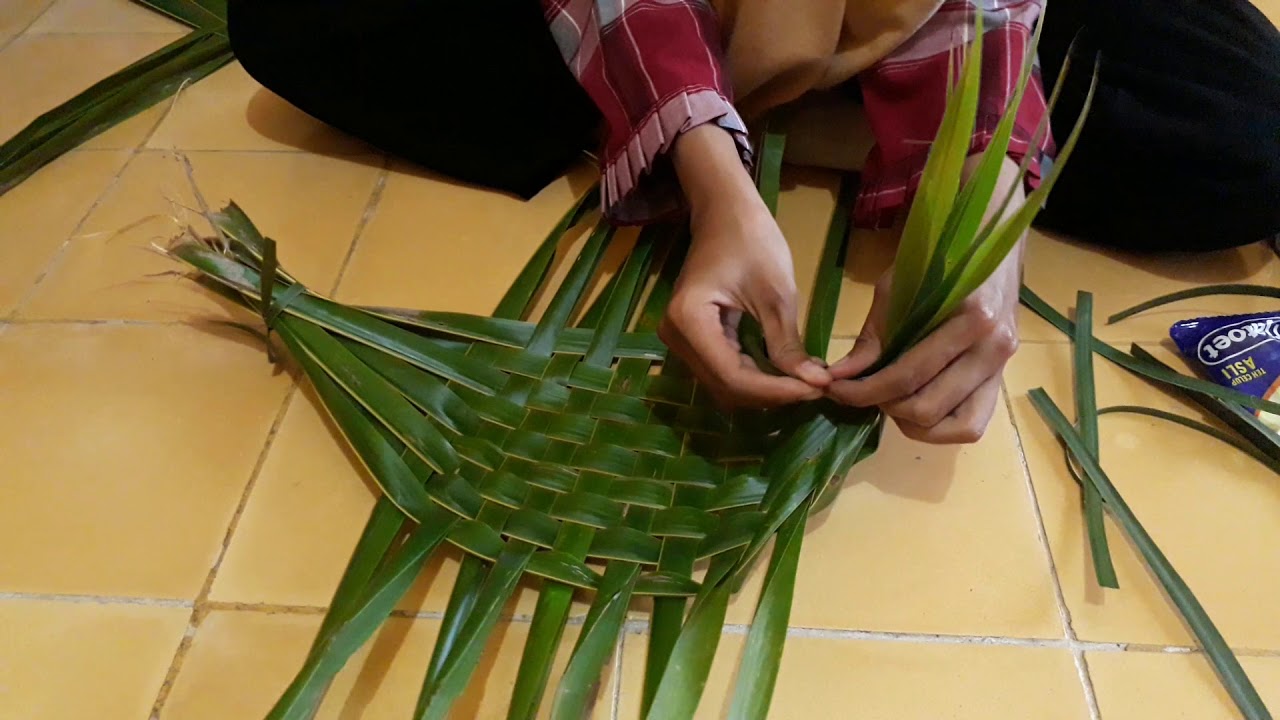 Sarangan kerajinan  daun  kelapa  YouTube