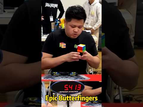 Max Park's Epic Butterfingers | Only 9 Rotations For G Perm! 8.55+ 3x3 Single