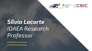 #IDAEAfromhome | Sílvia Lacorte, IDAEA research professor
