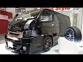 (4K)HIACE STYLE TEST CAR 200 HIACE VAN 2.0S-GL ハイエーススタイル・テストカー - 大阪オートメッセ2016