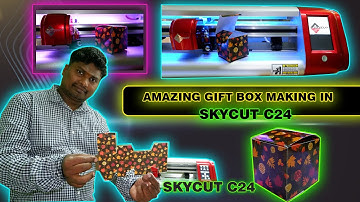 Amazing Gift Box Making in SKYCUT C24 // How to box making in Skycut C24
