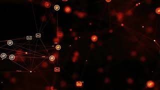 Digital Projection Of Neon Abstract Geometrical Line Of A Communication Network no copyright