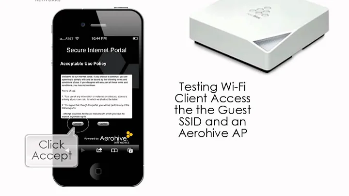 6. Aerohive Getting Started - Connecting to Guest Wi-Fi