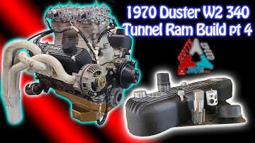 W2 Headed Tunnel Ram 340 Small Block Mopar The Incredible Valve Cover Debacle pt4 #mopar #tunnelram