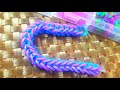 French Braid Rainbow  Loom Monster Tail Braclete  | How to make a French braid bracelet