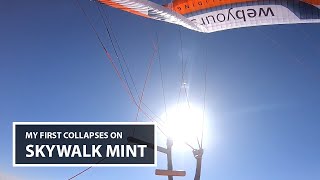 Skywalk Mint - my first two collapses on this 2-liner | #paragliding screenshot 3